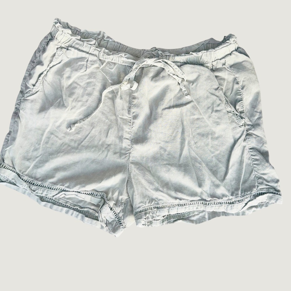 110 | Cloth & Stone Anthropologie Tencel Eyelet Trim Shorts Sage Green Womens S
